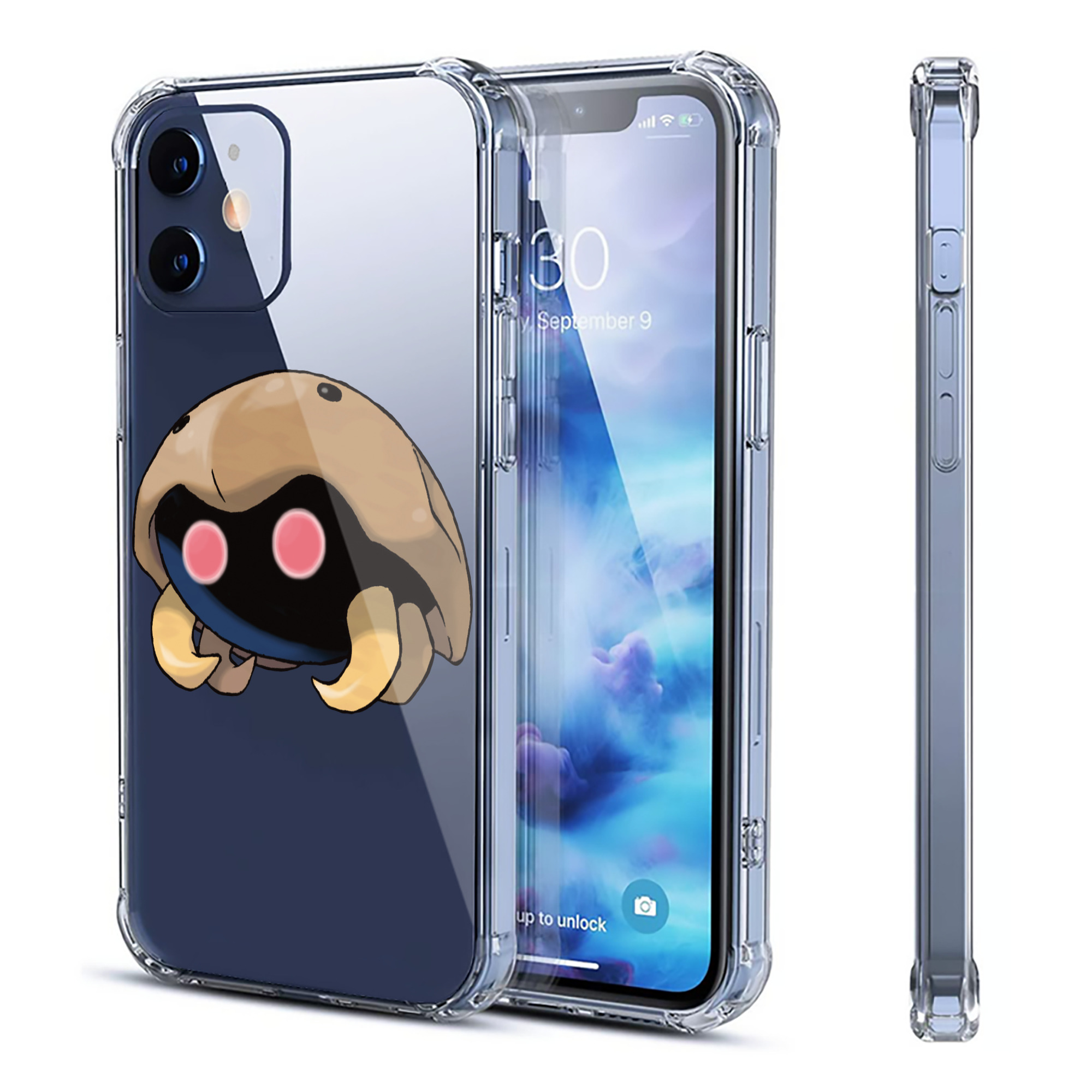 （画像用） ポケットモンスター Pokémon 【iPhone 12シリーズ対応】透明スマホケース（クリアソフトケース）